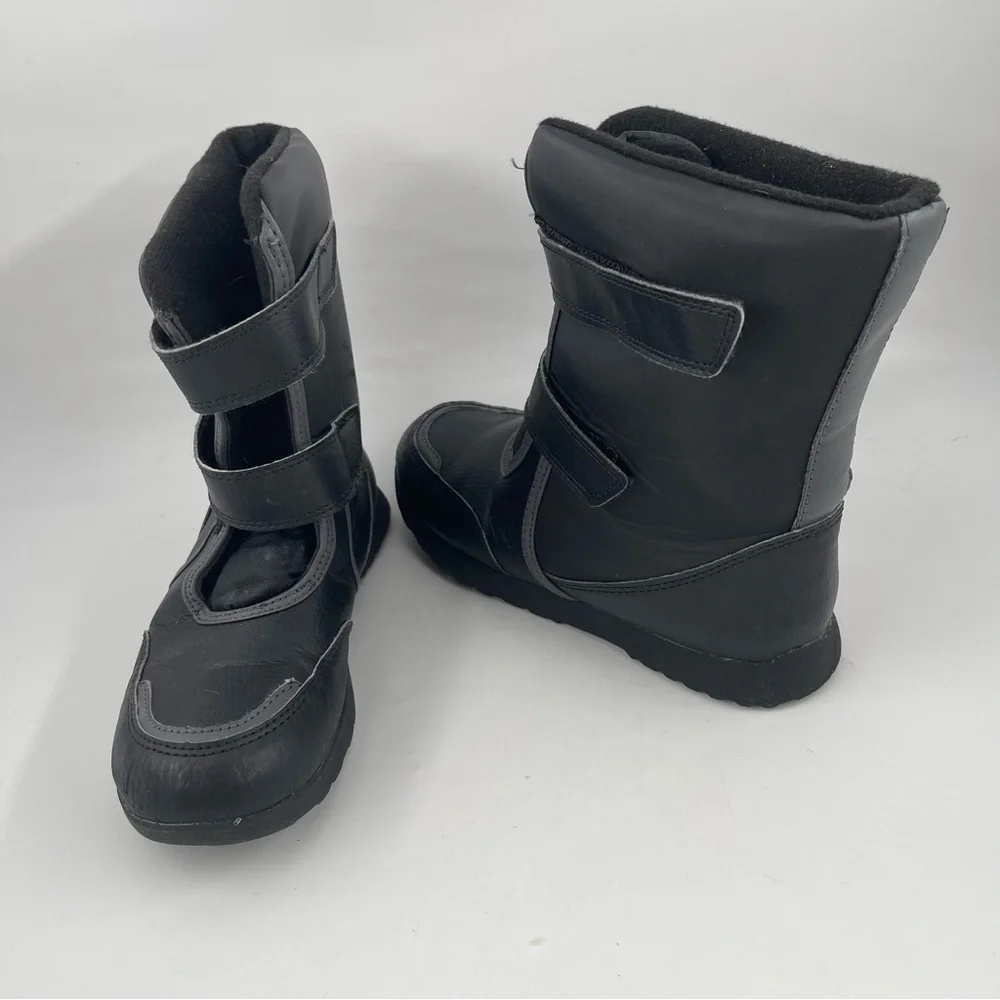 Rugged Outback Unisex Kids - SZ 2 Y - Black Hook & Loop Closure Winter Boots